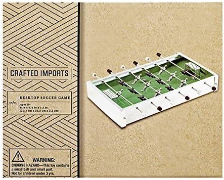 Crafted Imports Desktop Table Game, Mini Soccer, Pool, Basketball, Bowling Games, Perfect for Office (Soccer)