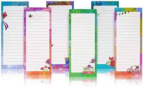 Charming Magnetic Notepads 6 Pack โ To Do List, Grocery list, Perfect Housewarming Gifts, Thank You Gifts, Office Supplies โ by PRTSupply