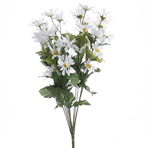 Factory Direct CraftÂ® Soft and Bright White Artificial Daisy Bush for Arranging, Crafting and Embellishing
