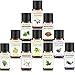 PYRRLA Essential Oils,10 Highest Quality Essential Oil Set (Jasmine/Ylang ylang/Eucalyptus/Rosemary/Lemon/Patchouli/Vetiver/Clary Sage/Myrrh/Citronella)