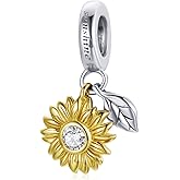 VOROCO Coffee Moon Star Dream Catcher Charms for Bracelet 925 Sterling Silver Dangle & Beads Charm for Charm Bracelet and Necklace DIY Charm Jewelry Gifts for Women