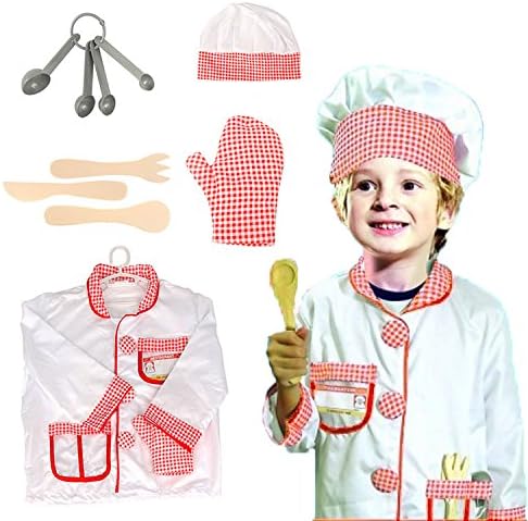 OUBEI Kids Role Play Costume Set Leaning Pretend Halloween Costume and Assessories,3-7 Years