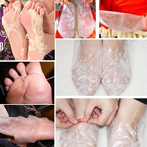 Kasien Foot Mask, 7Pair/1Box Exfoliating Peel Foot Mask Feet Remove Callus Hard Dead Skin