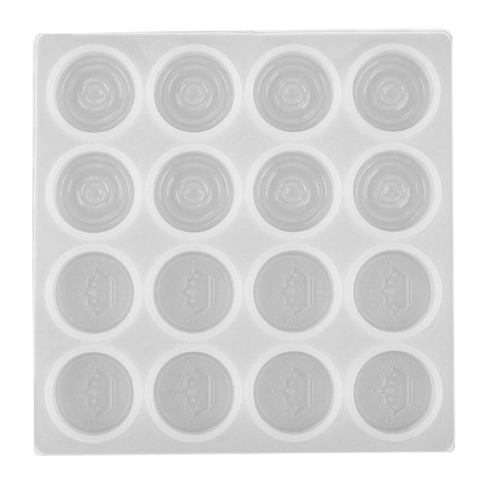 Milisten Silicone Chess Piece Mold 11.3X11.3 Inch DIY Epoxy Resin Mold for Chess Set Crafting Non-Stick Easy Clean Reusable for Handmade Games
