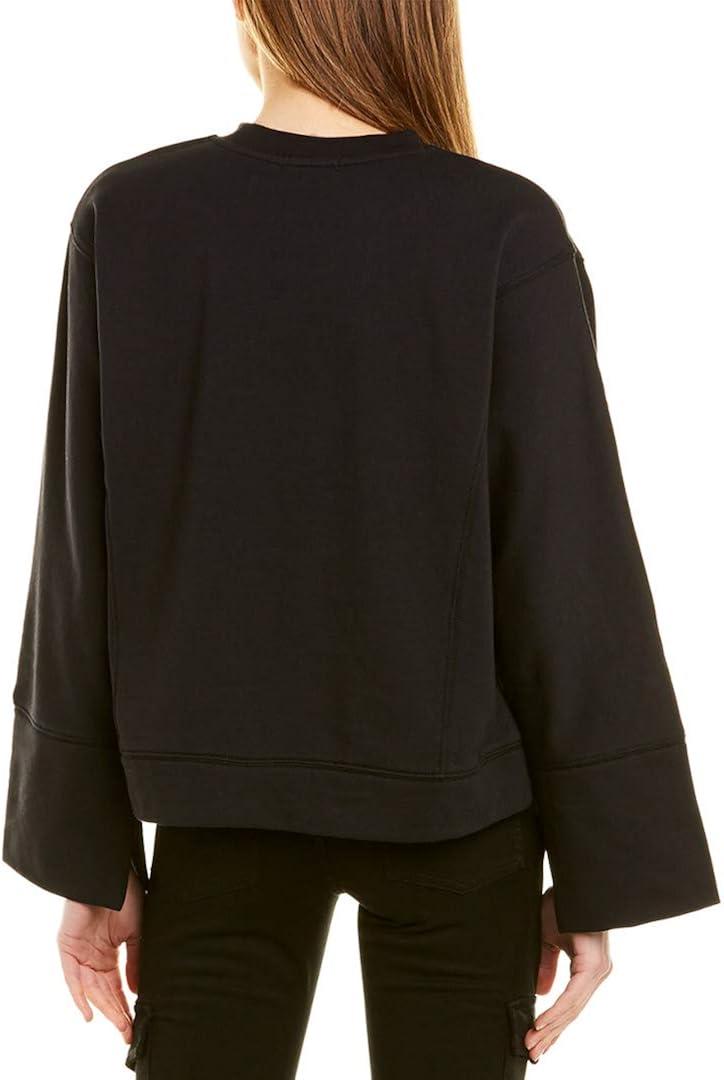 Joie Ashton Women's Fleece Lined Wide Sleeve Crew Neck Sweatshirt at  Women’s Clothing store