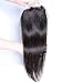 Perstar Hair Brazilian Straight Virgin Hair with Closure 3 Bundles with lace closure 7A grade Human hair bundles with free part lace closure (22 24 26+ 20 free part, Natural Color)