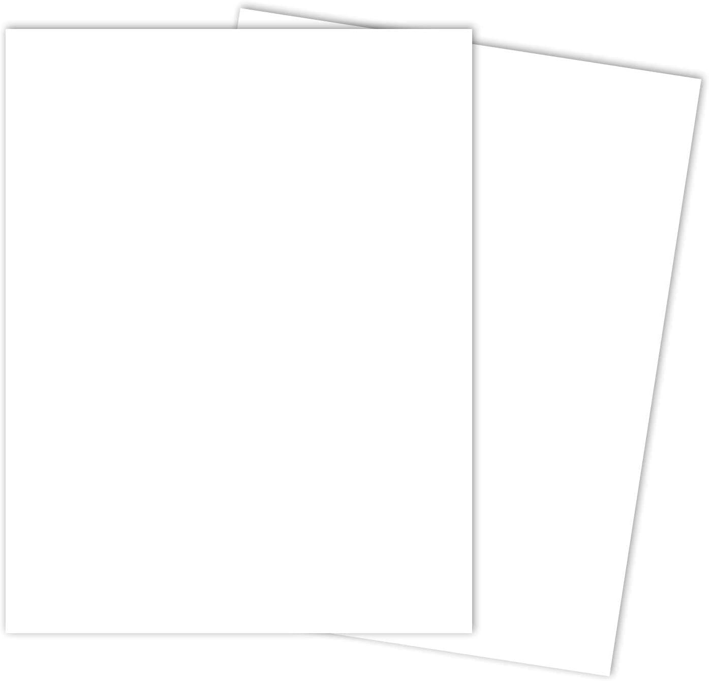 White Card Stock Paper 8.5 x 11 Inch Thick Heavy Weight
