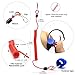 SAMSFX 2pcs x Kayak Canoe Safety Coiled Paddle Leash Fishing Rod Holder Accessory Leash