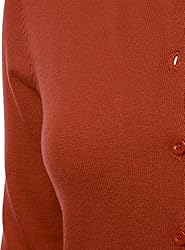 FLORIA Womens Button Down Crew Neck Long Sleeve