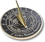 NauticalMart Golden Wedding Anniversary Sundial Gift