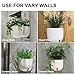 (No Screw/No Hanging) Wall Planters Vase Stick-up Design Moveable Reusable Use,Indoor and Outdoor Plastic Wall Plants Holder for Succulent Herb Pots Flower Vase Air Plant,4 Pack (Not Included Plants)thumb 1