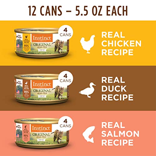 Instinct Original Grain Free Recipe Variety Pack Natural Wet Canned Cat Food by Nature's Variety, 5. - //medicalbooks.filipinodoctors.org