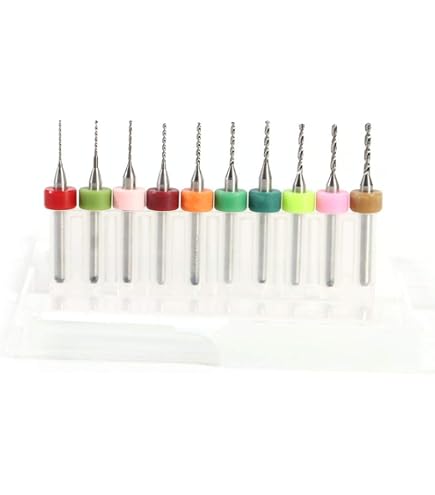XD 10Pcs Caliente 1,0mm PCB CNC Micro Brocas De Imprión Tarjeta De Circuito De Carburo