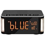 Bluetooth Speaker,POWERIVER Portable Wireless Bluetooth Speakers 4.2, Dual-Driver Portable Wireless Speaker and Alarm Clock with Low Harmonic Distortion and Superior Sound