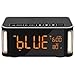 Bluetooth Speaker, POWERIVER Multimedia Touch HIFI V4.2 Bluetooth Speaker DY32L Technology Portable Wireless Speaker with Temperature, Calendar, Alarm Clock for Outdoors / Indoor