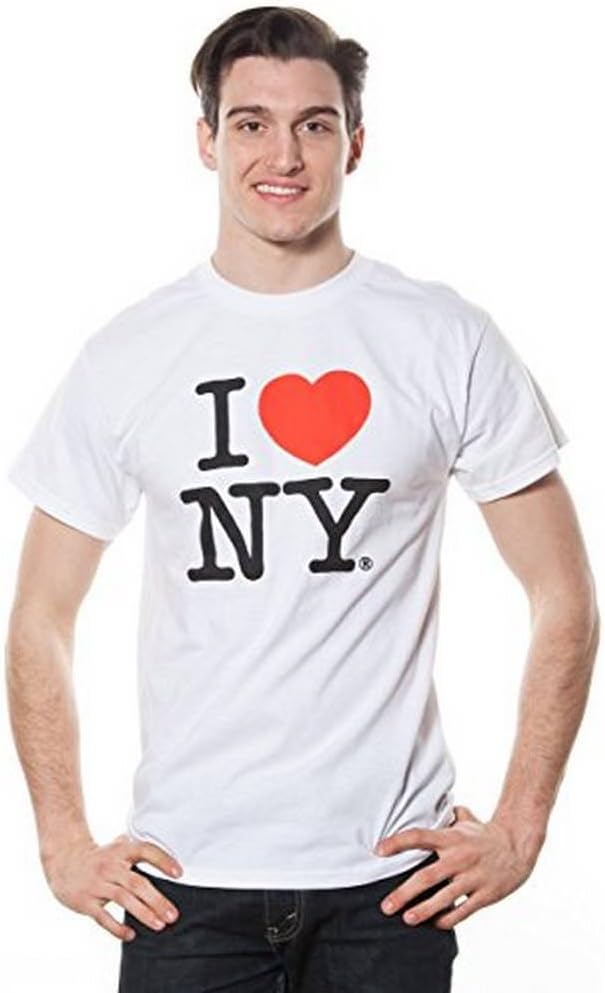 BROOKLYN VERTICALI Love NY Short Sleeve, Heart T-Shirt, Tee Shirt Men, Screen Printed Logo
