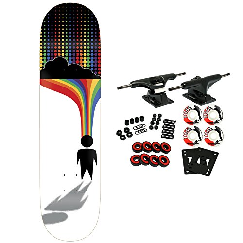 Alien Workshop Skateboard Complete Silver Lining White 8.25"