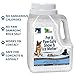 JUST FOR PETS Snow & Ice Melter Safe for Pets & Paws Contains No Toxic Chlorides or Painful to The Paw Rock Salt, Safe for Dogs & Cats. Fast Acting and Works On Contact 9 lb. Shaker Jug