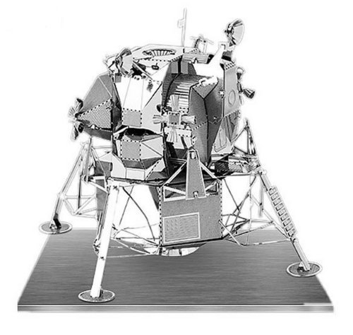 Metal Earth 3D Laser Models Spacecraft Set of 2 - Mars Rover, Apollo Lunar Module