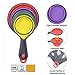 Measuring Cups and Measuring Spoons Set - 8 Piece Silicone Collapsible Measurement Tools for Dry and Liquid Ingredients - Multifunctional Kitchen Measuring Utensils BPA Free and Non Toxic, Colorful