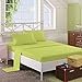 HollyHOME 1500 Soft Hypoallergenic Brushed Microfiber Bed Sheet Set, 3 Pieces Twin Size Sheets, Lime Green