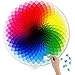 D-FantiX 1000 Pieces Puzzles for Adults Teen, Large Round Jigsaw Puzzle Gradient Color Rainbow Puzzles Difficult Challenge Palette Games Toy for Adults and Teens