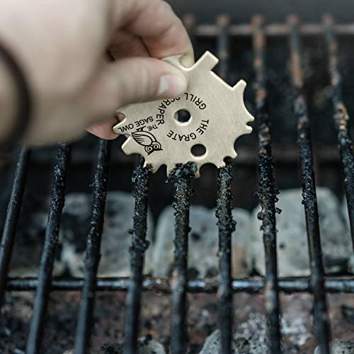 Sturdy Stainless Steel Grill Cleaner - Avoid Dangerous BBQ Grill Brushes with This Cleaning Tool - The Grate Grill Scraper - Thumbnail 3