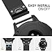 MoKo Band Compatible with Garmin Fenix 7S/Fenix 6S/Fenix 6S Pro/Fenix 5S/Fenix 5S Plus(NOT FIT Fenix 5 5X), Soft Silicone Replacement Watch Band Strap, Black