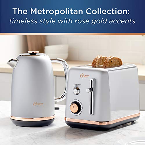 Oster 2097682 2 Slice Toaster Metropolitan Collection with Rose Gold