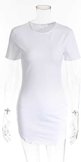 white long sleeve t shirt dress