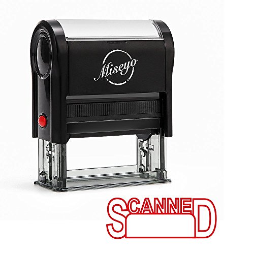 Miseyo SCANNED Self Inking Rubber Stamp - Red Ink - Thumbnail 4