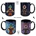 Dragon Ball Super Heat changing Goku & Goku Black Coffee Mug, 16 oz, by Just Funky - Super Saiyan God Super Saiyan, Shonen Jump Mug, Zamasu, Future, Universe 7