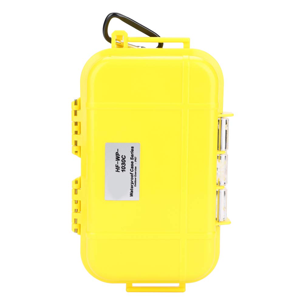FTVOGUE Waterproof Storage Case, Outdoor Survival Shockproof Waterproof Storage Case Airtight Carry Box Container for Outdoor Tool Carrying and Protecting(yellow)