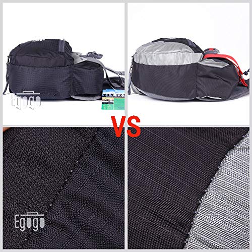 EGOGO Travel Sport Waist Pack Fanny Pack Bum Bag Hiking Bag with Water Bottle Holder S2209 (Black)