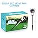Boomile Solar Garden Lights Outdoor, Solar Pathway Lights, Landscape Lighting for Lawn/Garden (Stainless Steel)
