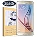 [2 Pack] Tempered Glass Screen Protector for Samsung Galaxy S6, IVVO Premium Tempered Glass Screen Protector for Samsung Galaxy S6 with [9H Hardness] [Crystal Clear] [Scratch Resist] [No-Bubble Installation]