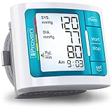 [2019 Model] iProven Blood Pressure Monitor - Large Screen with Backlight - 60-Reading Memory - Blood Pressure Cuff for Wrist - Batteries Included - BPM-337BLU
