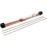 Fox Alloy 20pcs Copper Brazing Rods BCuP-2 (5/64") 2mm Phosphorus Round Self Fluxing Welding Brass Brazing Rod Sticks TIG Arc Pipes for Air Conditioner Refrigerators Pipe Gas (Bcup-2 20PCS)