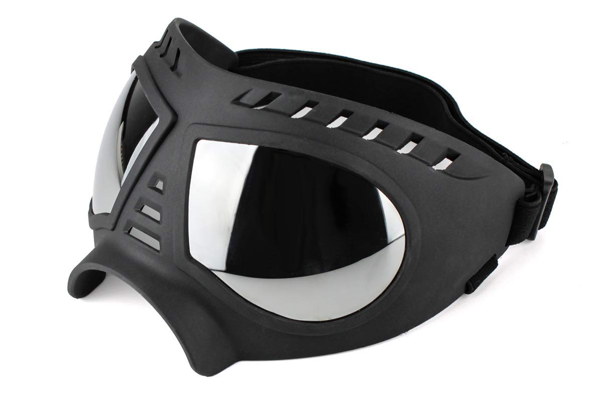TRIROCK Dog Goggles and Sunglasses Prevention from ultraviolet UV rays for small pets for dogs w/Chin Strap