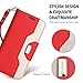 ProCase Galaxy S8 Plus Wallet Case, Flip Kickstand Case with Card Slots Mirror Wristlet, Folding Stand Protective Cover for Samsung Galaxy S8+ 2017 -Red