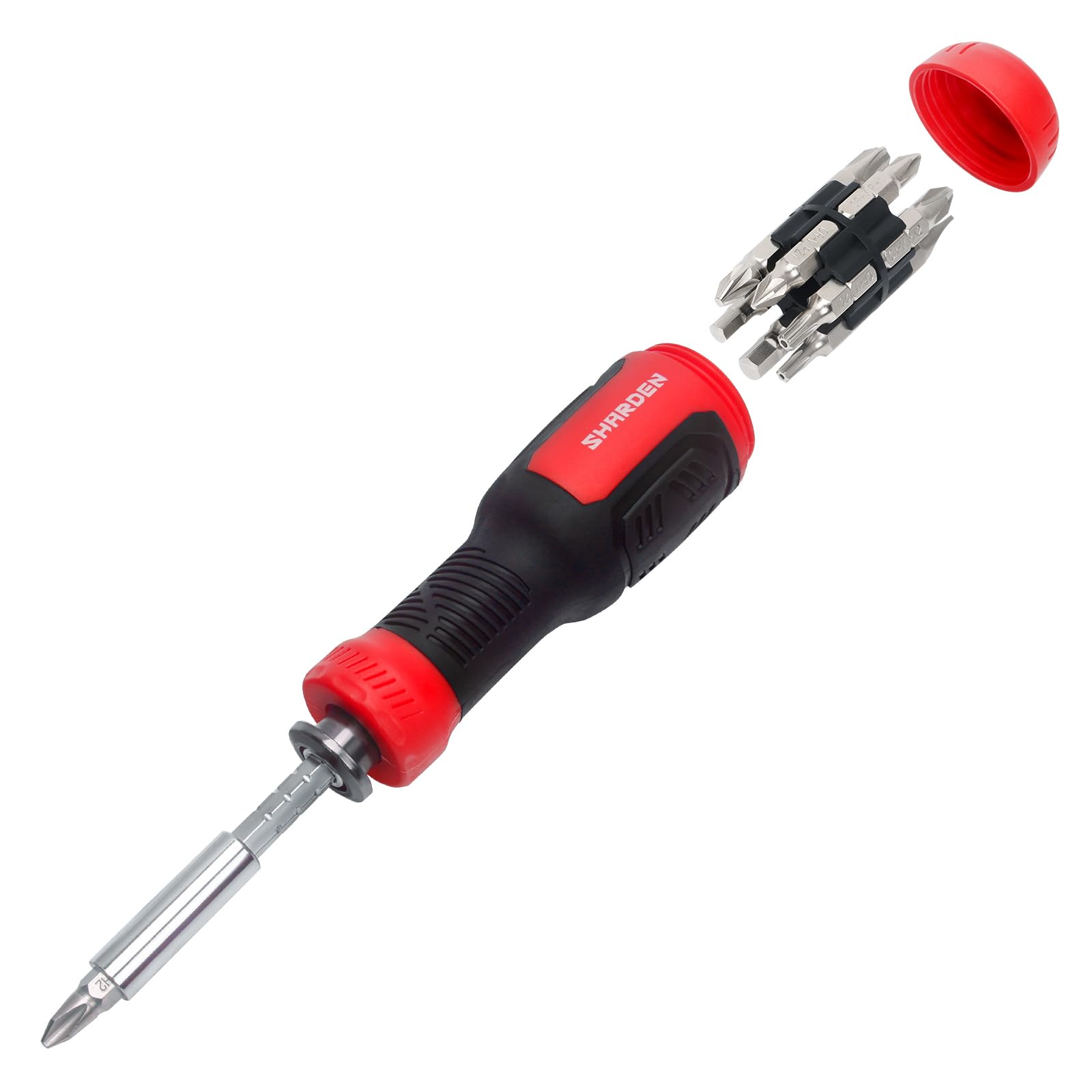 SHARDEN Multibit Schraubendreher 13-in-1 Magnetische Schraubendreher Set