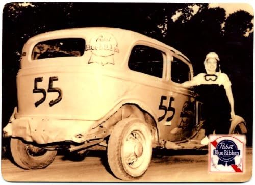 Pabst Blue Ribbon Racing - Vintage PBR METAL Photo