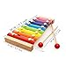 MoTrent Wooden 8 Notes Xylophone - First Musical Instrument for Children, Portable Music Toys for Kids Baby with 2 Wood Mallets