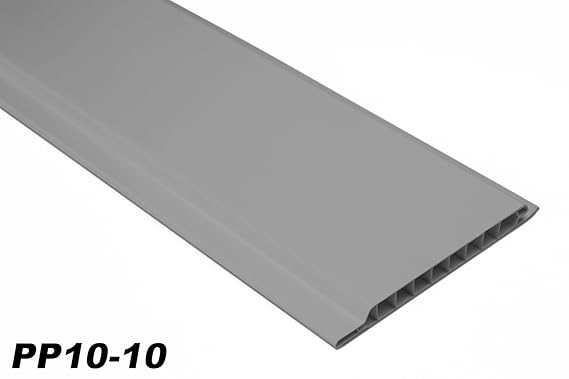 1 m² PVC Paneele Profilbretter Platten Wandverkleidung 200x10cm PP10-10 grau