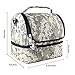 Nex Lunch Bag Double Cooler Carry Bag Insulated Tote Large Capacity with Adjustable Shoulder Strap and Zip Closure Travel Lunch Tote(Camo)