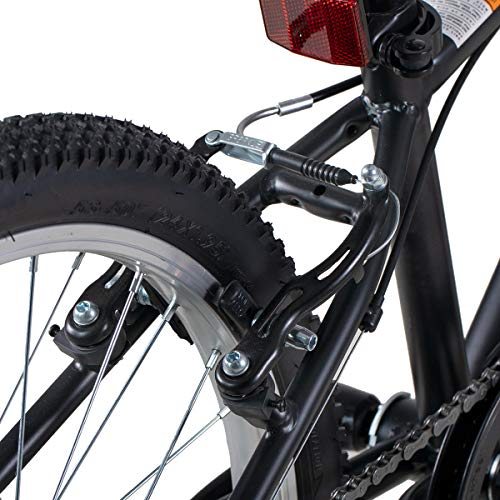 Hiland Climber 24 inch kinderfiets mountainbike met verende voorvork; Shimano 6 versnellingen, V-rem - Image 6