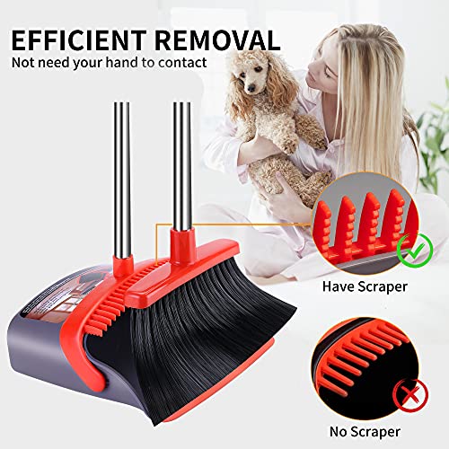 Broom and Dustpan Set Dust Pan with Long Handle Small Broom with