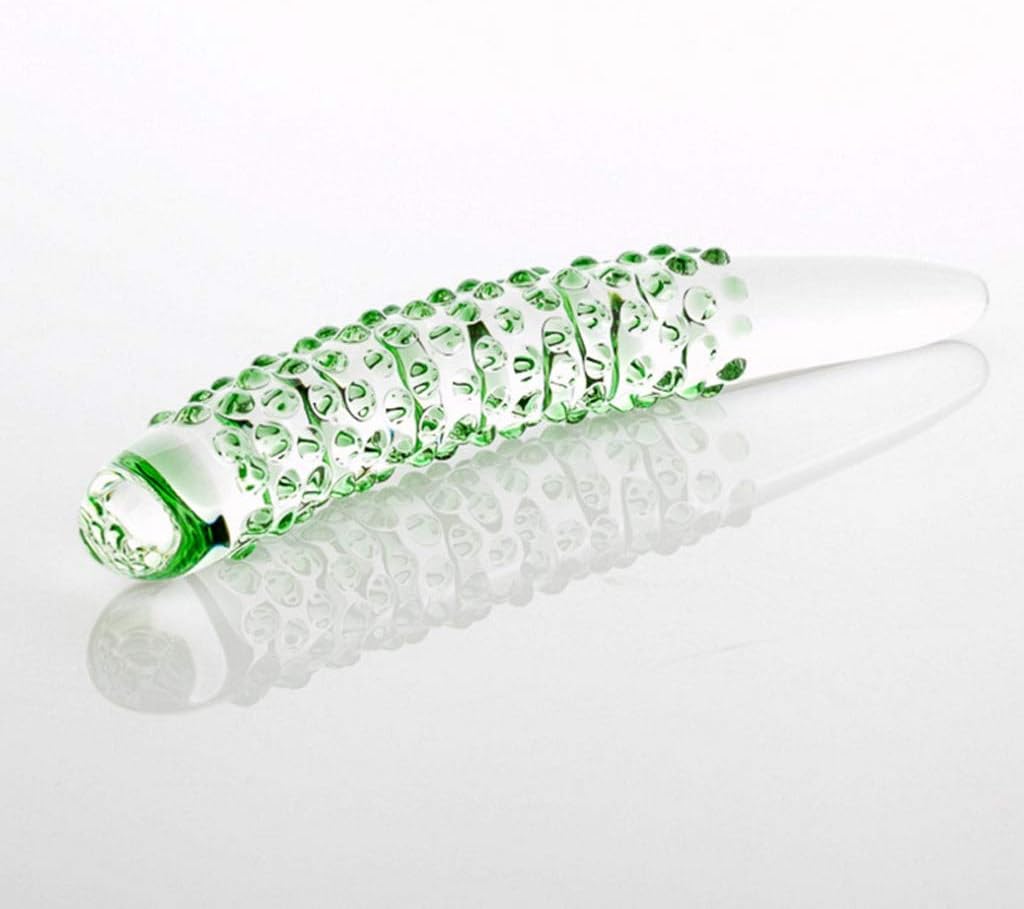 HZS Hot Ice and Fire Heavy Sky Crystal Glass Massage Stick G-Point Exciting Toys for Men and Women Different Stimuli T-Shirt