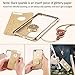 OCYCLONE Compatible with iPhone 8 Plus 7 Plus Case, Cute Glitter Diamond Rhinestone Bumper with Ring Grip Kickstand Protective Compatible with iPhone 8 Plus/ 7 Plus Case for Women Girl - Gold