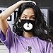 Mouth Mask Anime Bear, YOROZUCERY Cute Panda Half Face Mask for Women Men Kids, Kawaii Kpop Mouth Mask, Cotton Anti Dust Mouth Muffle Cover, Pack of 2 Black